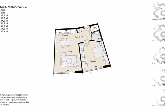 Billede fra lejemålet på Skovbrynet 4, 2800 Kongens Lyngby